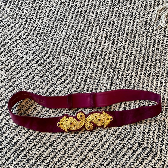 Rare Judith Leiber Suede Vintage Belt - Picture 6 of 10